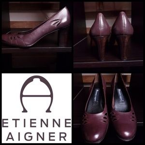 New! Etienne Aigner Ville  Leather Pump